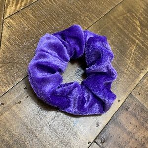 Target Purple Faux Velvet Scrunchie